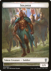 Bird (001) // Soldier Double-Sided Token [Kaldheim Commander Tokens] MTG Single Magic: The Gathering    | Red Claw Gaming