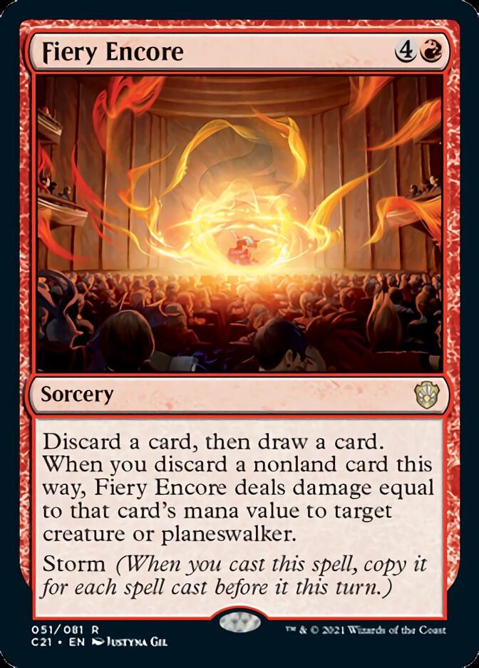 Fiery Encore [Commander 2021] MTG Single Magic: The Gathering    | Red Claw Gaming