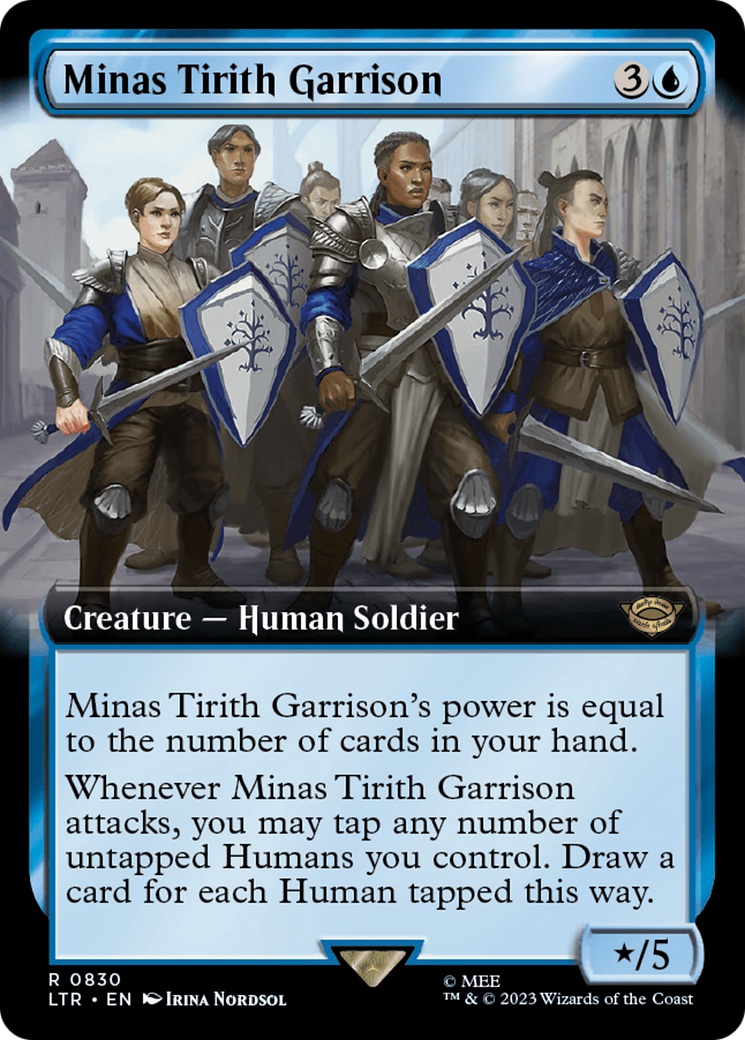 Minas Tirith Garrison (Extended Art) [The Lord of the Rings: Tales of Middle-Earth] MTG Single Magic: The Gathering    | Red Claw Gaming