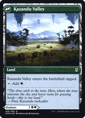 Kazandu Mammoth // Kazandu Valley [Zendikar Rising Prerelease Promos] MTG Single Magic: The Gathering    | Red Claw Gaming