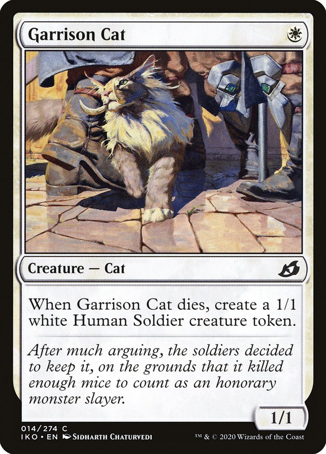 Garrison Cat [Ikoria: Lair of Behemoths] MTG Single Magic: The Gathering    | Red Claw Gaming