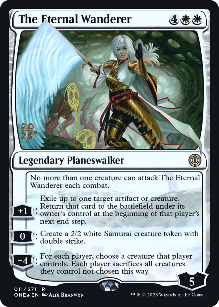 The Eternal Wanderer [Phyrexia: All Will Be One Prerelease Promos] MTG Single Magic: The Gathering    | Red Claw Gaming