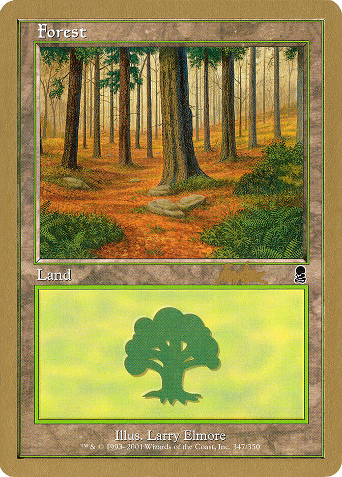 Forest (bk347) (Brian Kibler) [World Championship Decks 2002] MTG Single Magic: The Gathering    | Red Claw Gaming