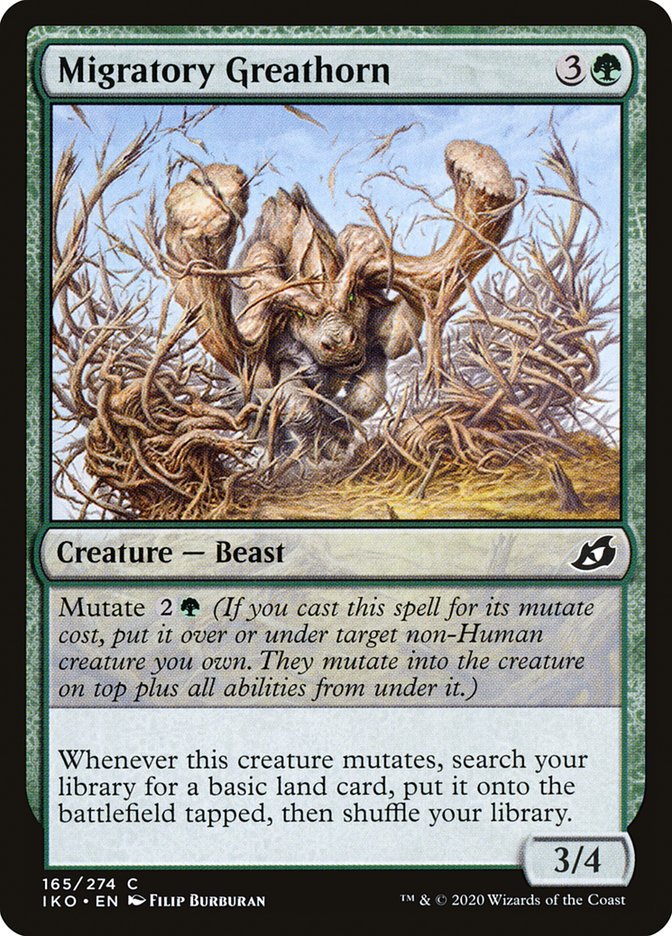 Migratory Greathorn [Ikoria: Lair of Behemoths] MTG Single Magic: The Gathering    | Red Claw Gaming