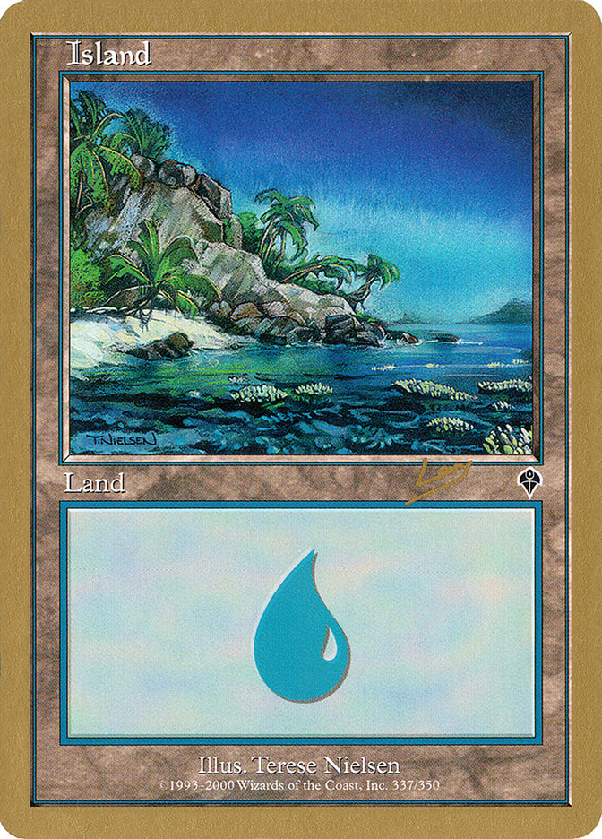 Island (rl337a) (Raphael Levy) [World Championship Decks 2002] MTG Single Magic: The Gathering    | Red Claw Gaming