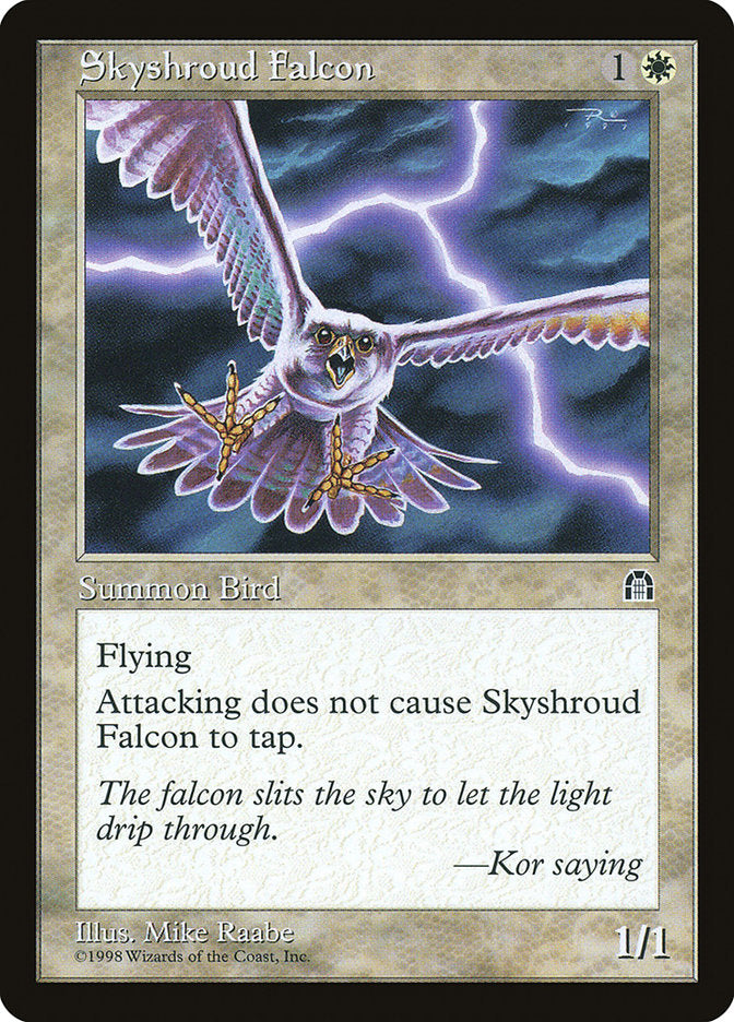 Skyshroud Falcon [Stronghold] MTG Single Magic: The Gathering    | Red Claw Gaming