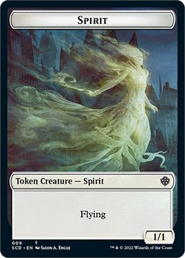 Cat Bird // Spirit Double-Sided Token [Starter Commander Decks] MTG Single Magic: The Gathering    | Red Claw Gaming