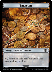 Treasure // Food (0023) Double-Sided Token (Surge Foil) [The Lord of the Rings: Tales of Middle-Earth Tokens] MTG Single Magic: The Gathering    | Red Claw Gaming