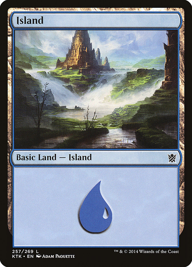 Island (257) [Khans of Tarkir] MTG Single Magic: The Gathering    | Red Claw Gaming