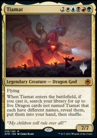 Tiamat (Promo Pack) [Dungeons & Dragons: Adventures in the Forgotten Realms Promos] MTG Single Magic: The Gathering    | Red Claw Gaming