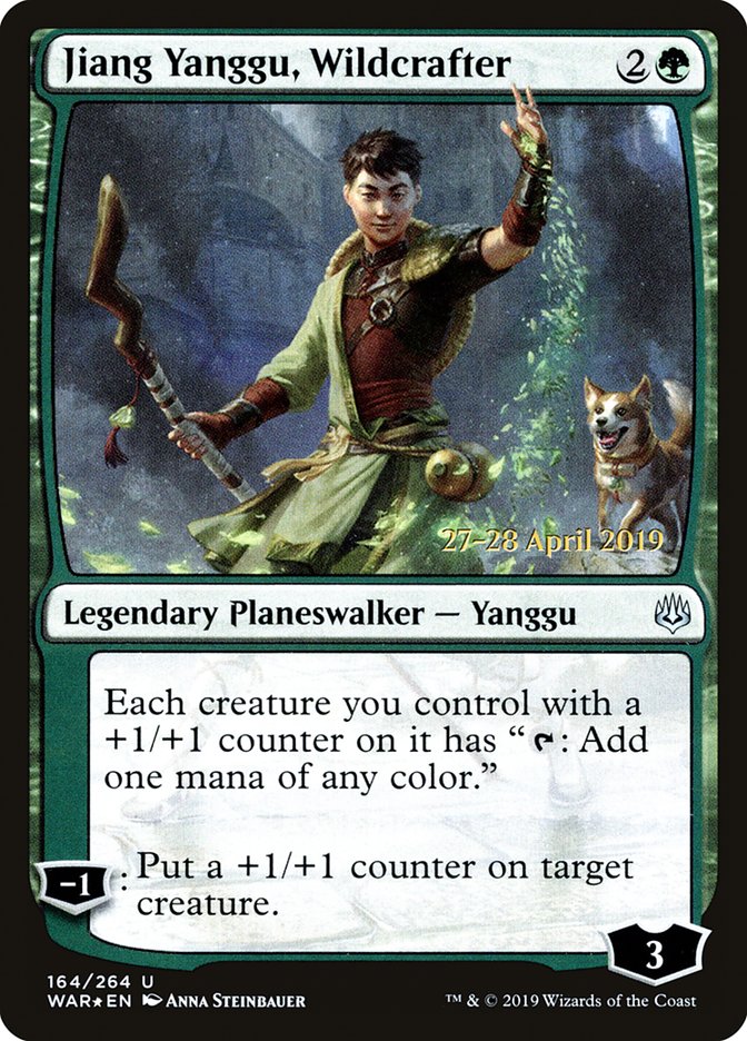 Jiang Yanggu, Wildcrafter [War of the Spark Prerelease Promos] MTG Single Magic: The Gathering    | Red Claw Gaming