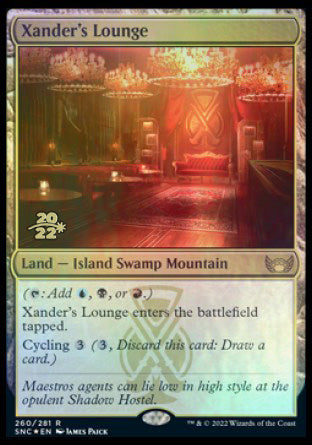 Xander's Lounge [Streets of New Capenna Prerelease Promos] MTG Single Magic: The Gathering    | Red Claw Gaming