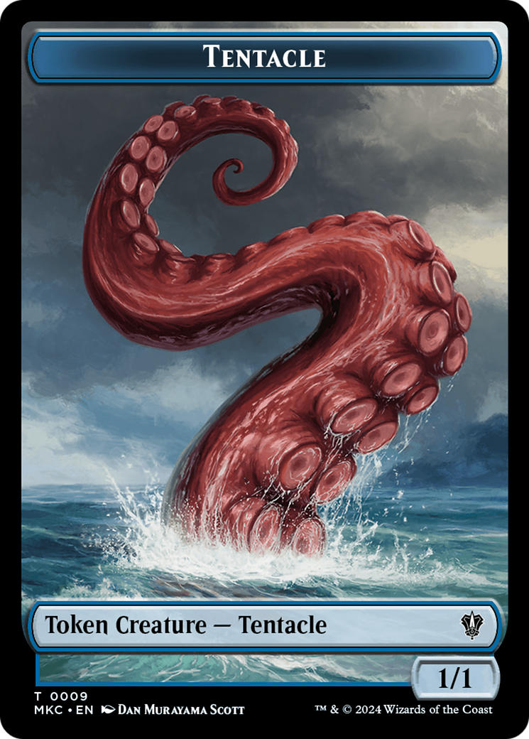 Tentacle // Koma's Coil Double-Sided Token [Murders at Karlov Manor Commander Tokens] MTG Single Magic: The Gathering    | Red Claw Gaming