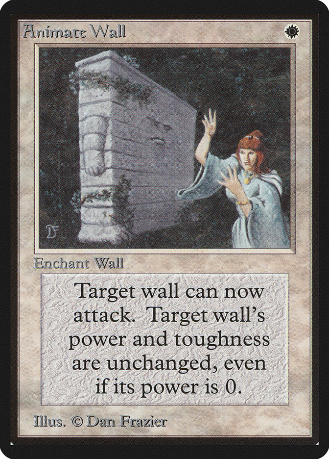 Animate Wall [Beta Edition] MTG Single Magic: The Gathering    | Red Claw Gaming