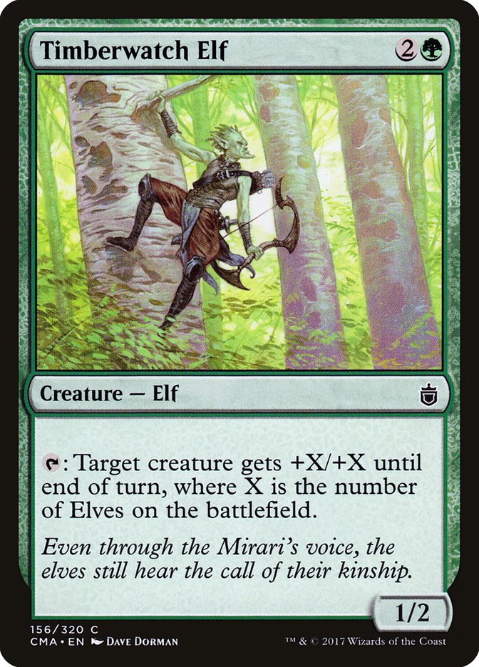 Timberwatch Elf [Commander Anthology] MTG Single Magic: The Gathering    | Red Claw Gaming