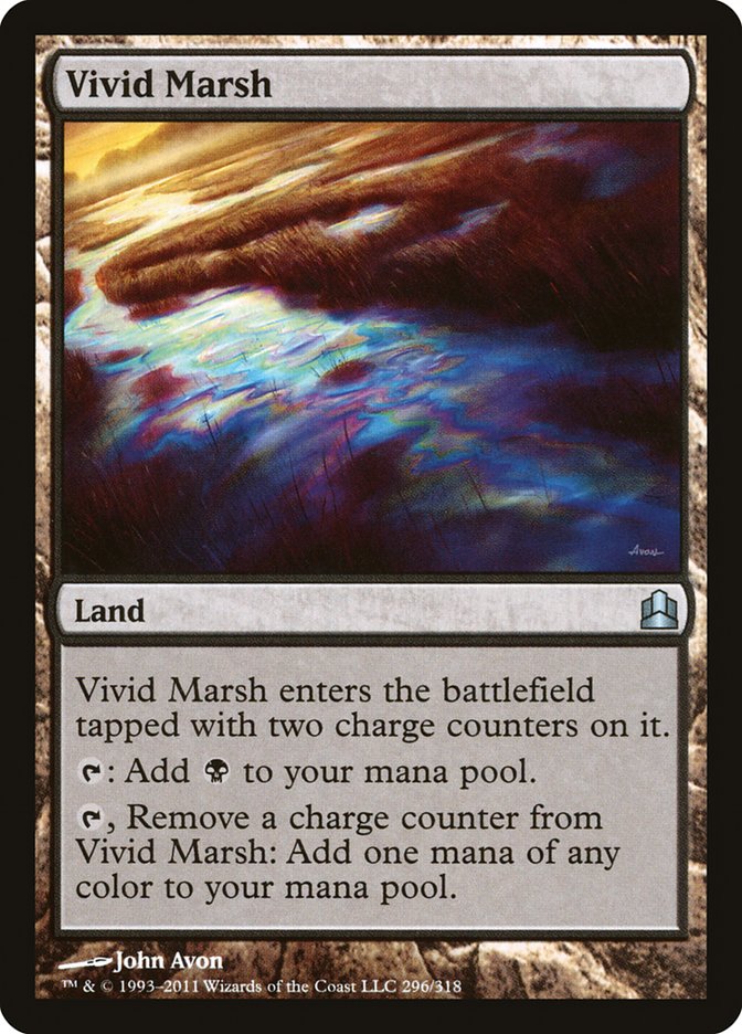 Vivid Marsh [Commander 2011] MTG Single Magic: The Gathering    | Red Claw Gaming