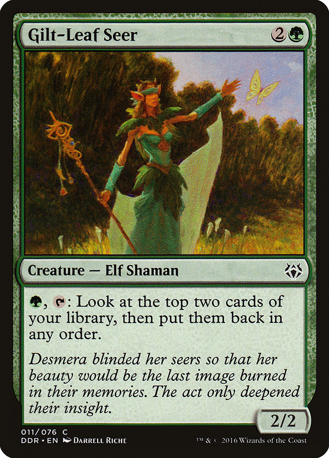 Gilt-Leaf Seer [Duel Decks: Nissa vs. Ob Nixilis] MTG Single Magic: The Gathering    | Red Claw Gaming