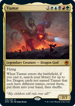 Tiamat [Dungeons & Dragons: Adventures in the Forgotten Realms] MTG Single Magic: The Gathering    | Red Claw Gaming