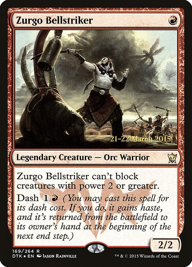 Zurgo Bellstriker [Dragons of Tarkir Prerelease Promos] MTG Single Magic: The Gathering    | Red Claw Gaming