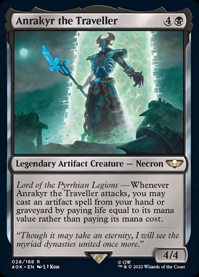 Anrakyr the Traveller (Surge Foil) [Warhammer 40,000] MTG Single Magic: The Gathering    | Red Claw Gaming