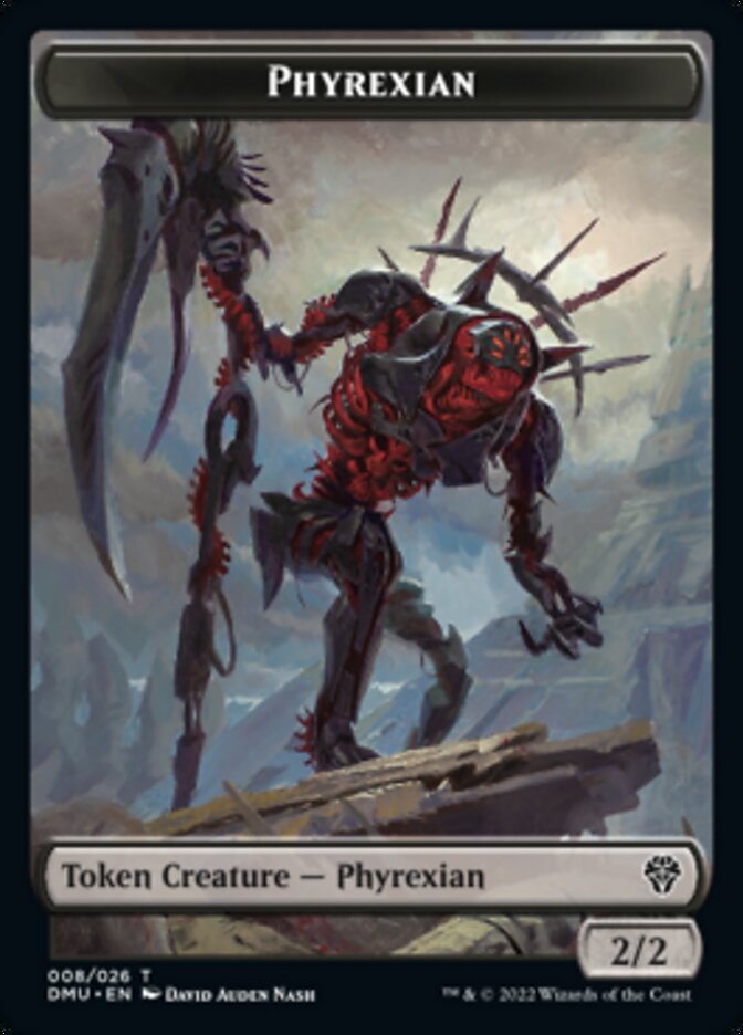 Phyrexian Token [Dominaria United Tokens] MTG Single Magic: The Gathering    | Red Claw Gaming