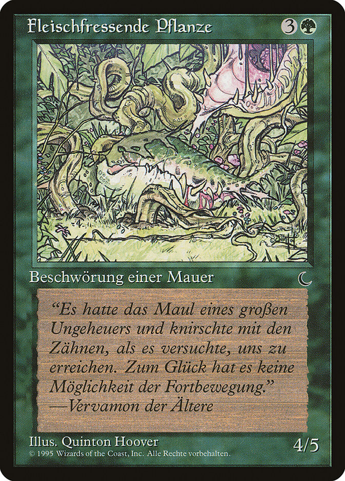 Carnivorous Plant (German) - "Fleischfressende Pflanze" [Renaissance] MTG Single Magic: The Gathering    | Red Claw Gaming