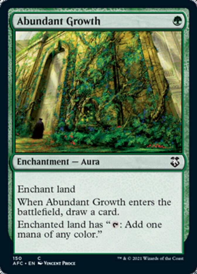 Abundant Growth [Dungeons & Dragons: Adventures in the Forgotten Realms Commander] MTG Single Magic: The Gathering    | Red Claw Gaming