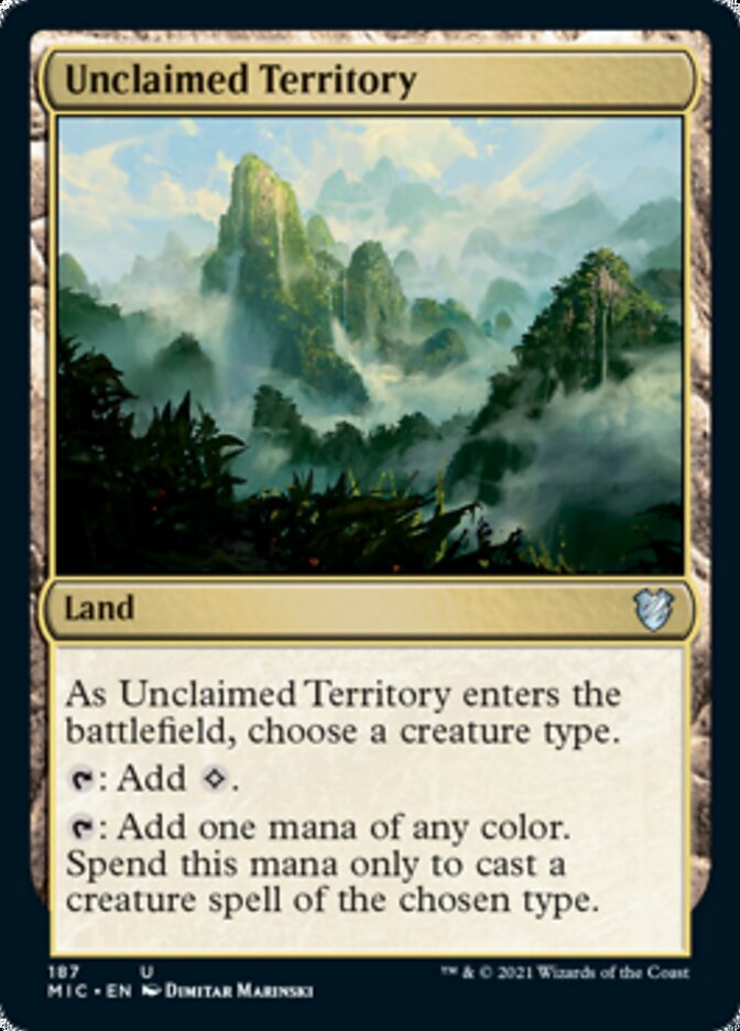 Unclaimed Territory [Innistrad: Midnight Hunt Commander] MTG Single Magic: The Gathering    | Red Claw Gaming