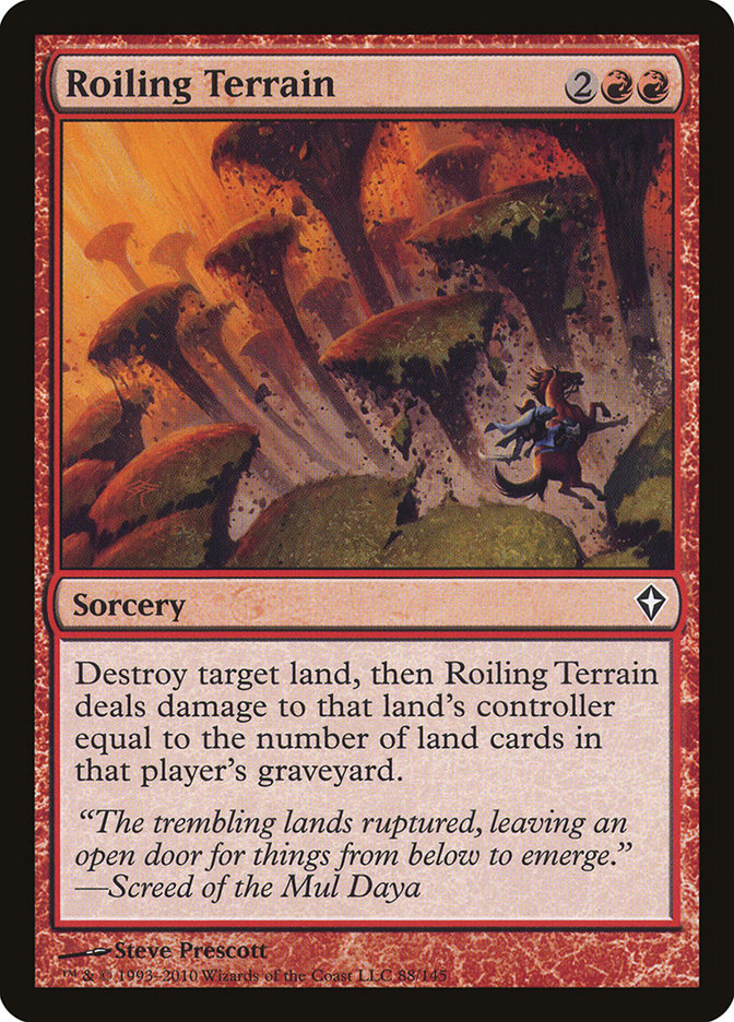 Roiling Terrain [Worldwake] MTG Single Magic: The Gathering    | Red Claw Gaming