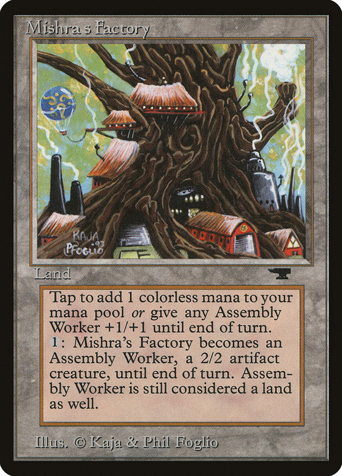 Mishra's Factory (Light Green Background) [Antiquities] MTG Single Magic: The Gathering    | Red Claw Gaming