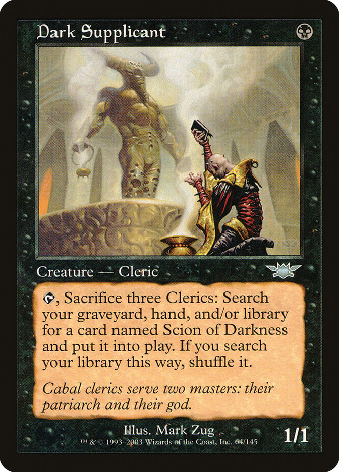 Dark Supplicant [Legions] MTG Single Magic: The Gathering    | Red Claw Gaming