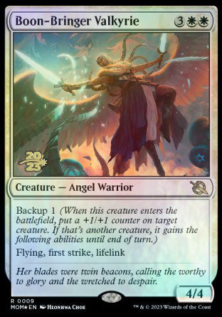 Boon-Bringer Valkyrie [March of the Machine Prerelease Promos] MTG Single Magic: The Gathering    | Red Claw Gaming