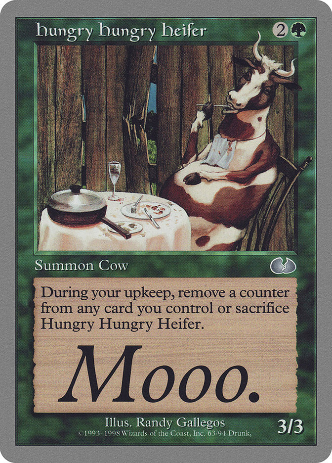 Hungry Hungry Heifer [Unglued] MTG Single Magic: The Gathering    | Red Claw Gaming