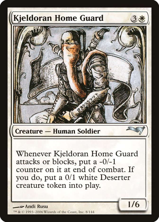 Kjeldoran Home Guard [Coldsnap Theme Decks] MTG Single Magic: The Gathering    | Red Claw Gaming