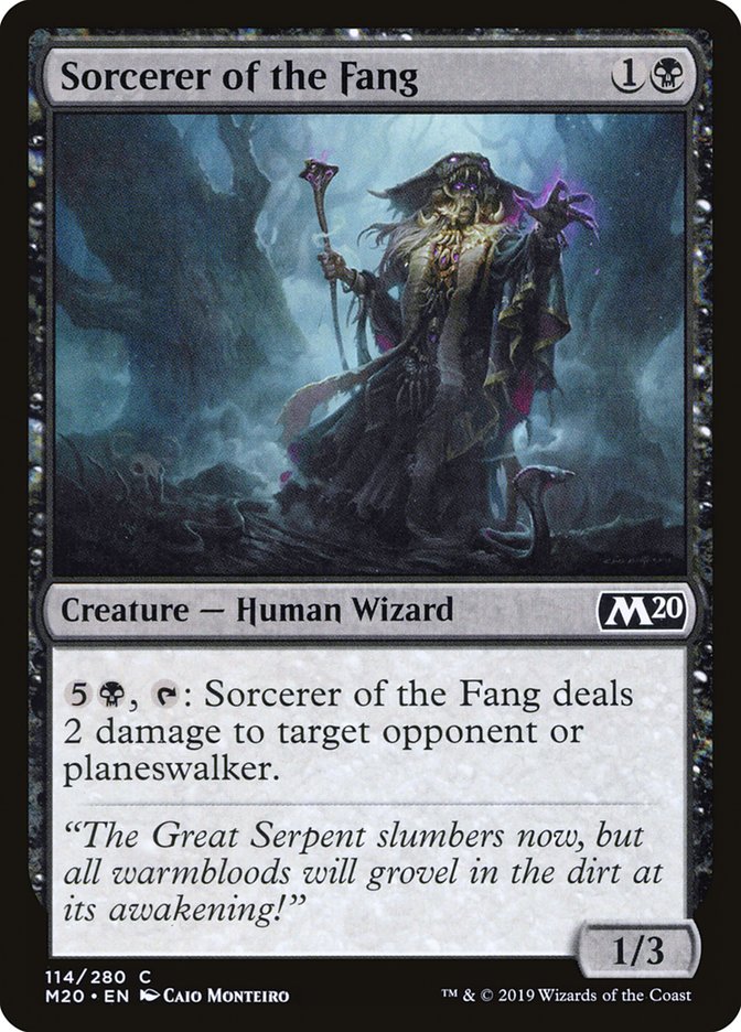 Sorcerer of the Fang [Core Set 2020] MTG Single Magic: The Gathering    | Red Claw Gaming