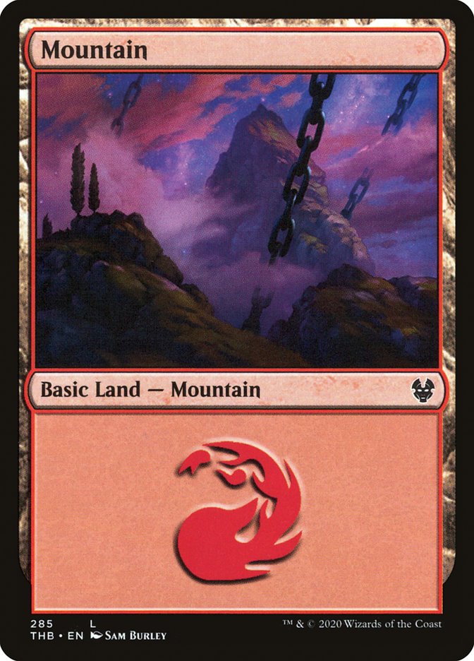 Mountain (285) [Theros Beyond Death] MTG Single Magic: The Gathering    | Red Claw Gaming