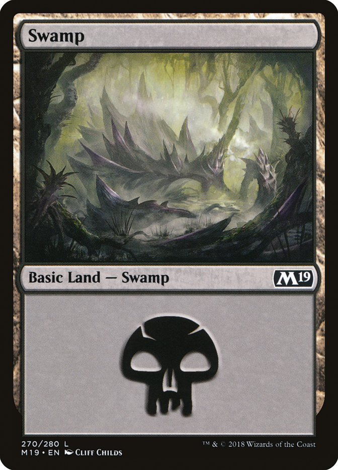 Swamp (270) [Core Set 2019] MTG Single Magic: The Gathering    | Red Claw Gaming