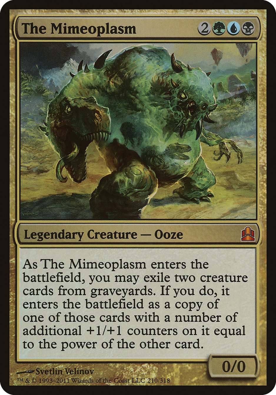 The Mimeoplasm (Oversized) [Commander 2011 Oversized] MTG Single Magic: The Gathering    | Red Claw Gaming