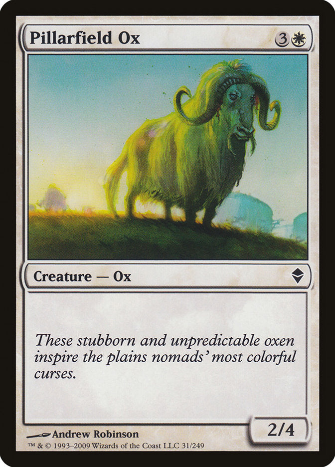 Pillarfield Ox [Zendikar] MTG Single Magic: The Gathering    | Red Claw Gaming