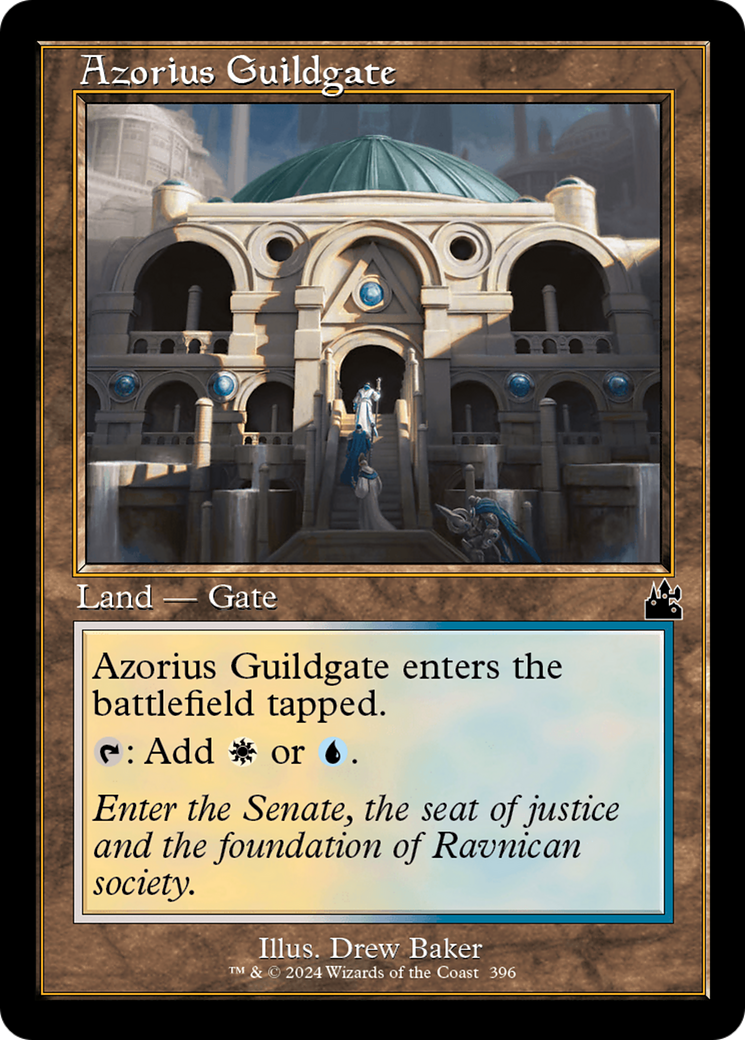 Azorius Guildgate (Retro Frame) [Ravnica Remastered] MTG Single Magic: The Gathering    | Red Claw Gaming