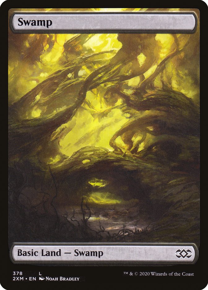 Swamp (378) [Double Masters] MTG Single Magic: The Gathering    | Red Claw Gaming