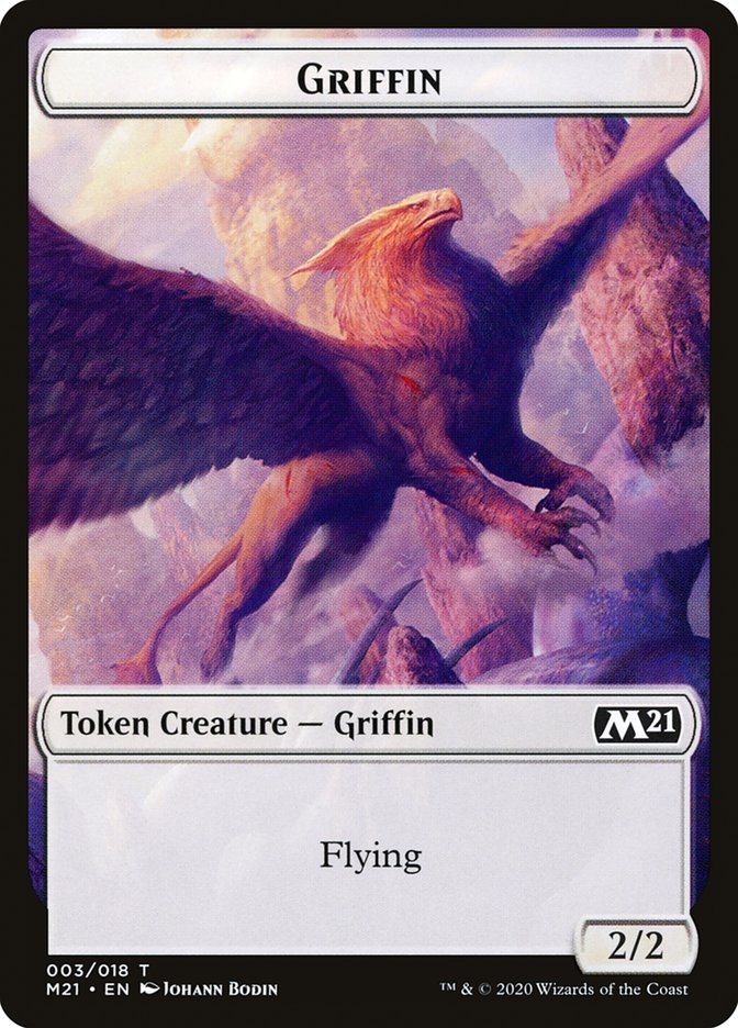 Angel // Griffin Double-Sided Token [Core Set 2021 Tokens] MTG Single Magic: The Gathering    | Red Claw Gaming