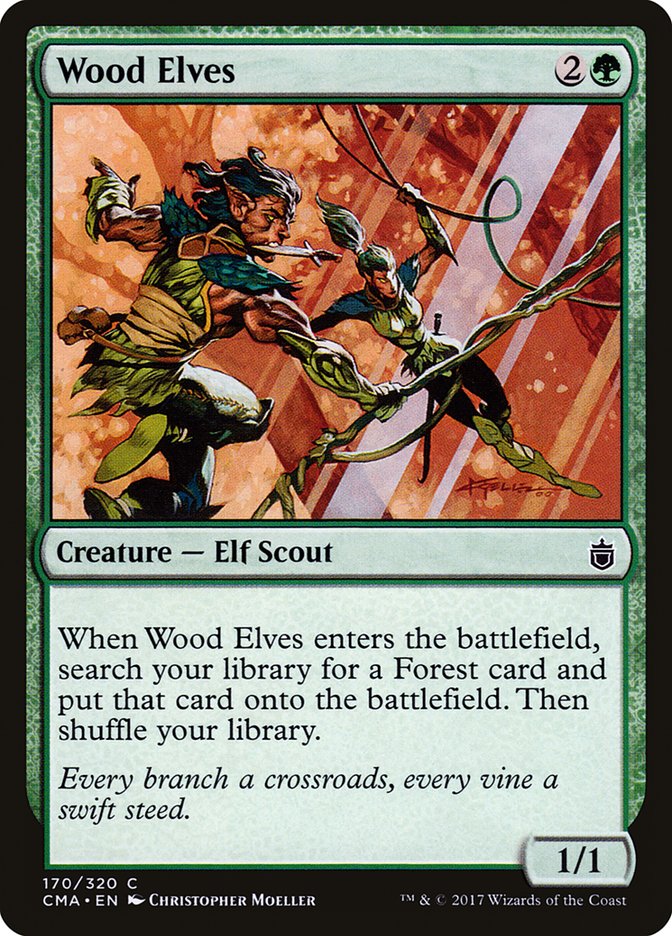 Wood Elves [Commander Anthology] MTG Single Magic: The Gathering    | Red Claw Gaming