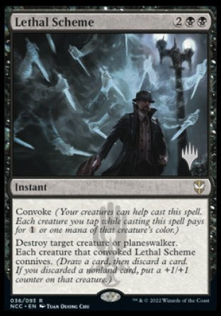 Lethal Scheme (Promo Pack) [Streets of New Capenna Commander Promos] MTG Single Magic: The Gathering    | Red Claw Gaming