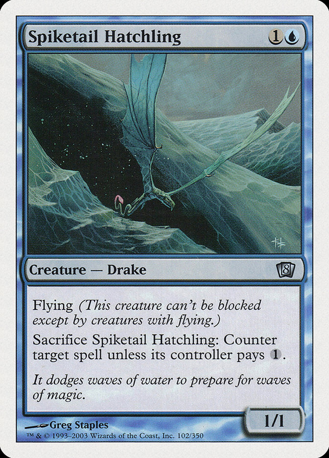 Spiketail Hatchling [Eighth Edition] MTG Single Magic: The Gathering    | Red Claw Gaming