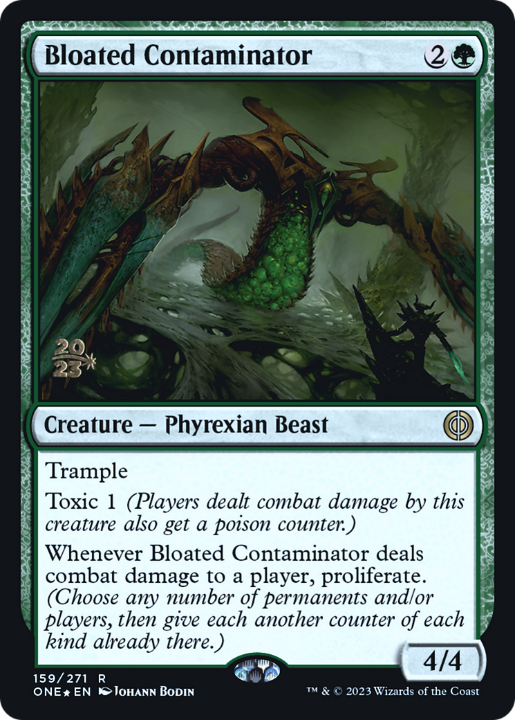 Bloated Contaminator [Phyrexia: All Will Be One Prerelease Promos] MTG Single Magic: The Gathering    | Red Claw Gaming