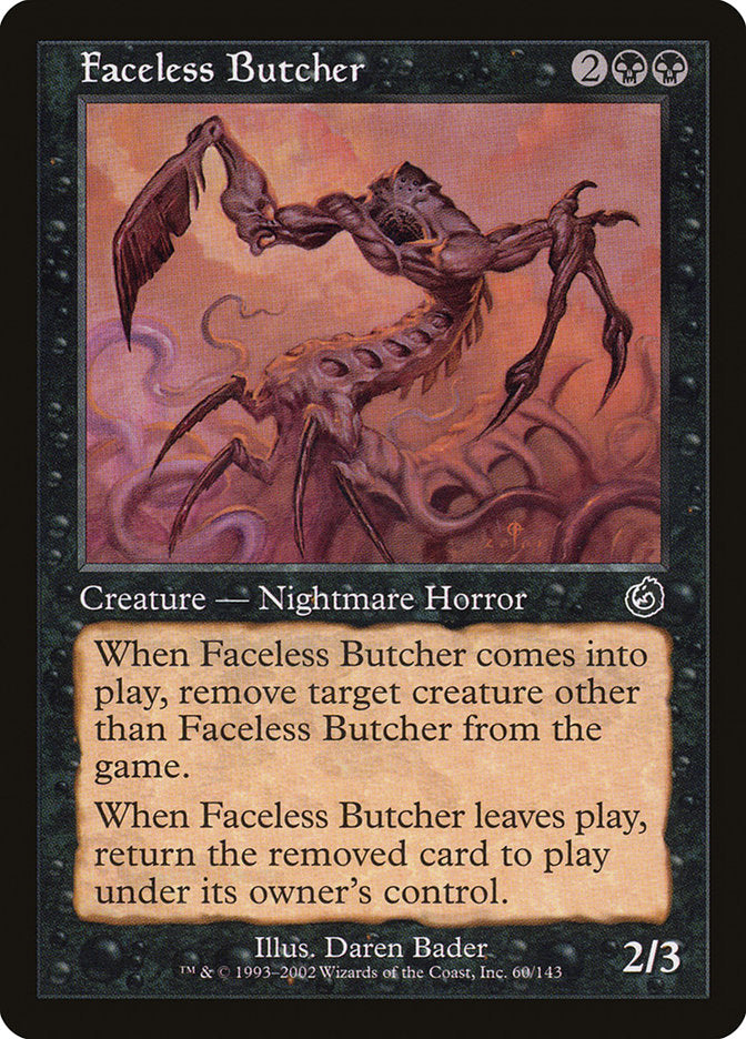 Faceless Butcher [Torment] MTG Single Magic: The Gathering    | Red Claw Gaming