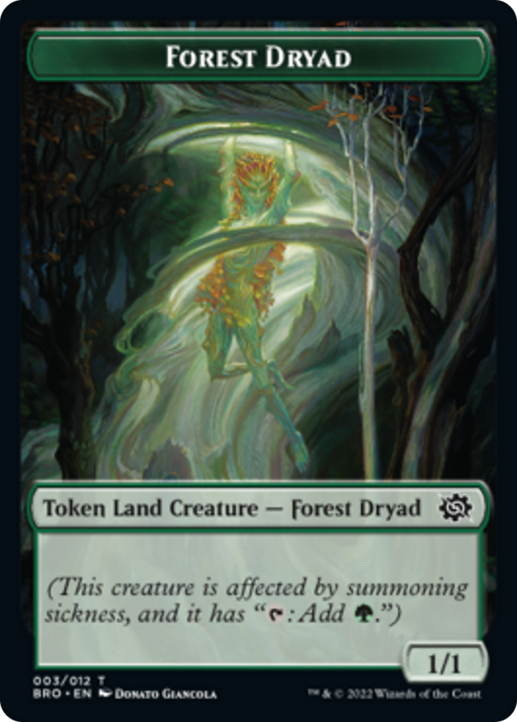 Forest Dryad Token [The Brothers' War Tokens] MTG Single Magic: The Gathering    | Red Claw Gaming