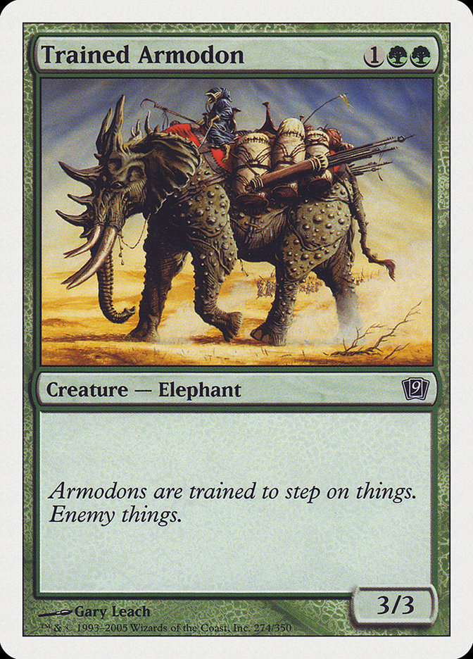 Trained Armodon [Ninth Edition] MTG Single Magic: The Gathering    | Red Claw Gaming