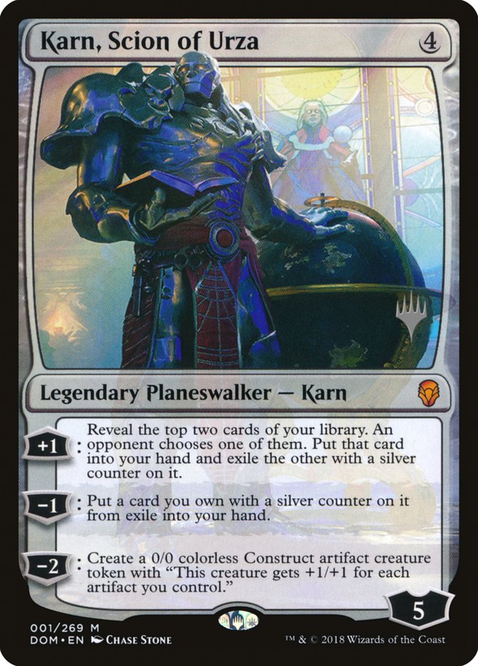 Karn, Scion of Urza (Promo Pack) [Dominaria Promos] MTG Single Magic: The Gathering    | Red Claw Gaming